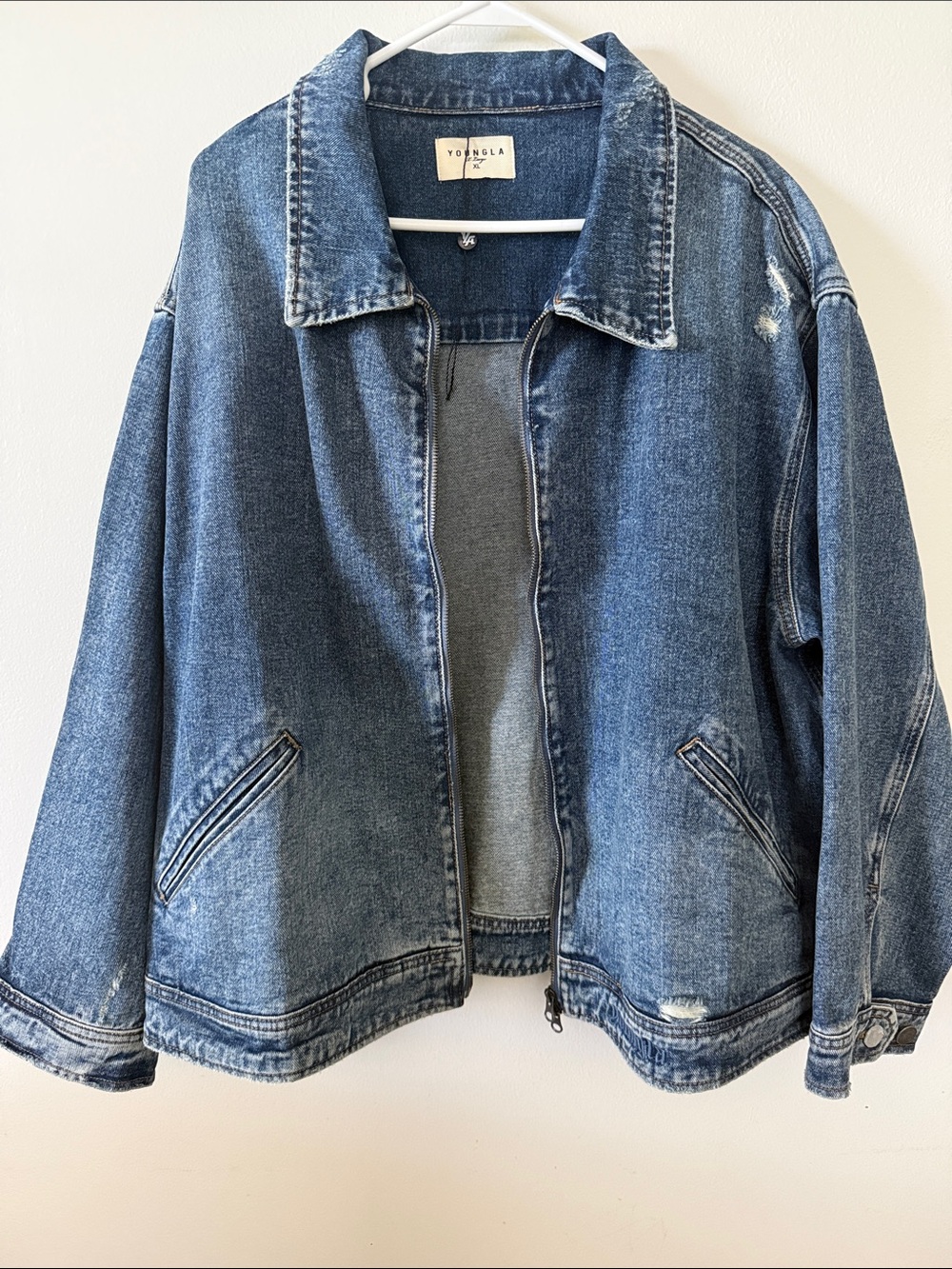 Youngla  Relaxed Blue Denim Jacket
